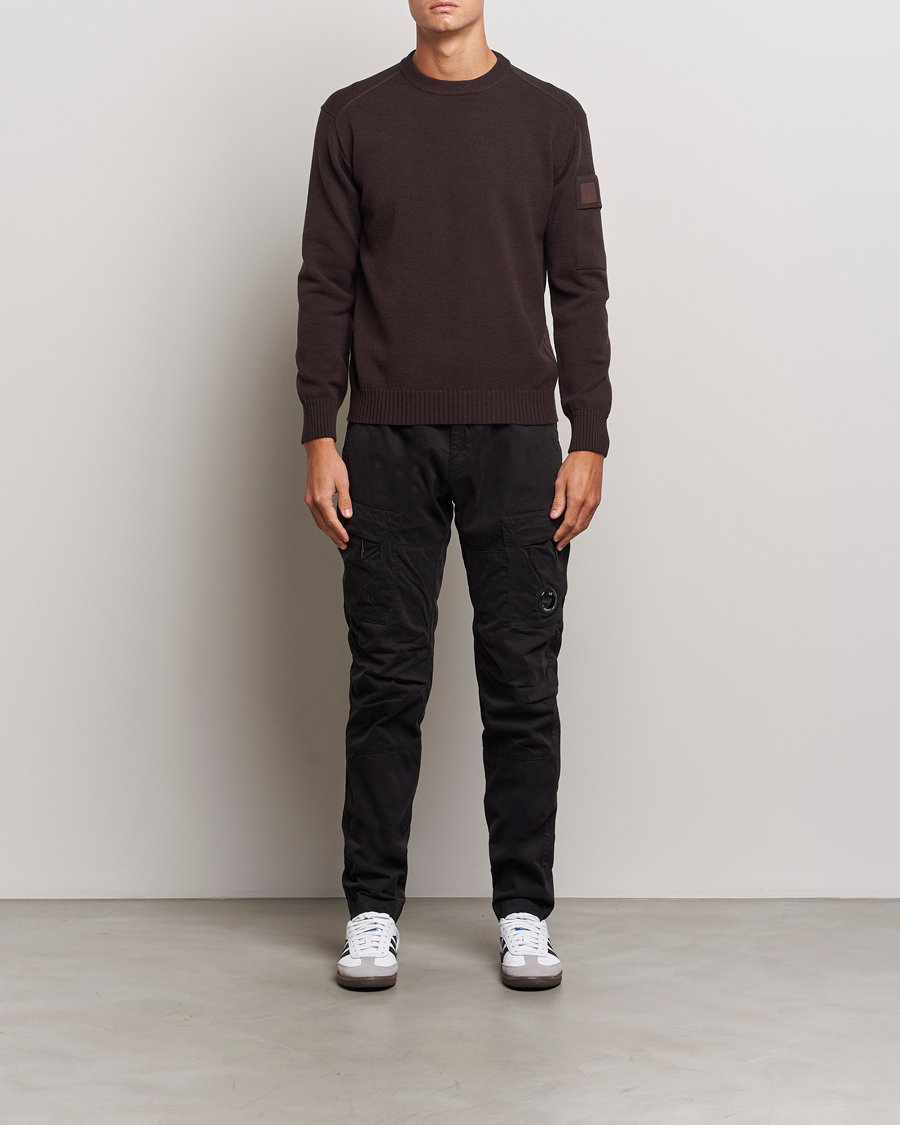 Mies | Puserot | C.P. Company | Metropolis Knitted Crew Neck Brown