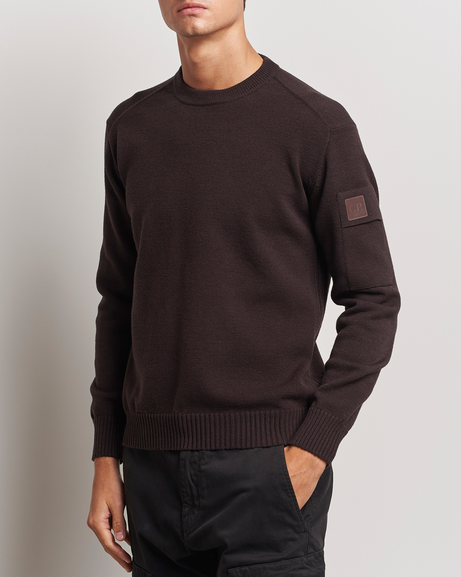 Mies | Puserot | C.P. Company | Metropolis Knitted Crew Neck Brown