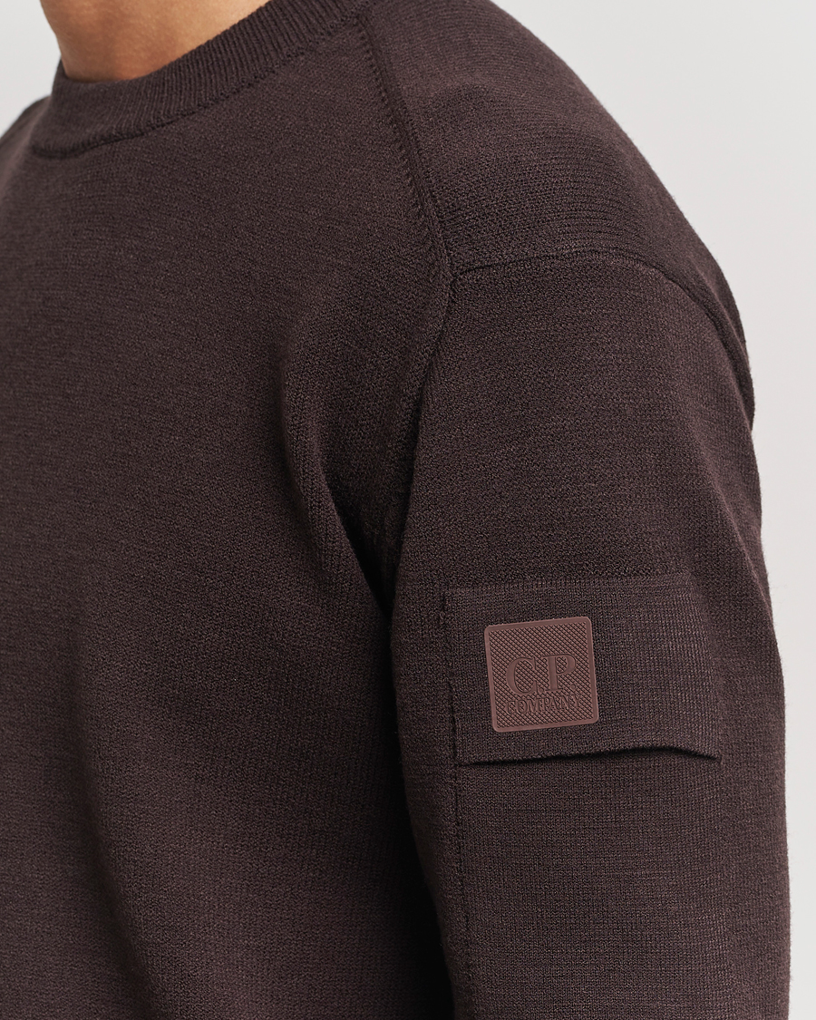 Mies | Puserot | C.P. Company | Metropolis Knitted Crew Neck Brown