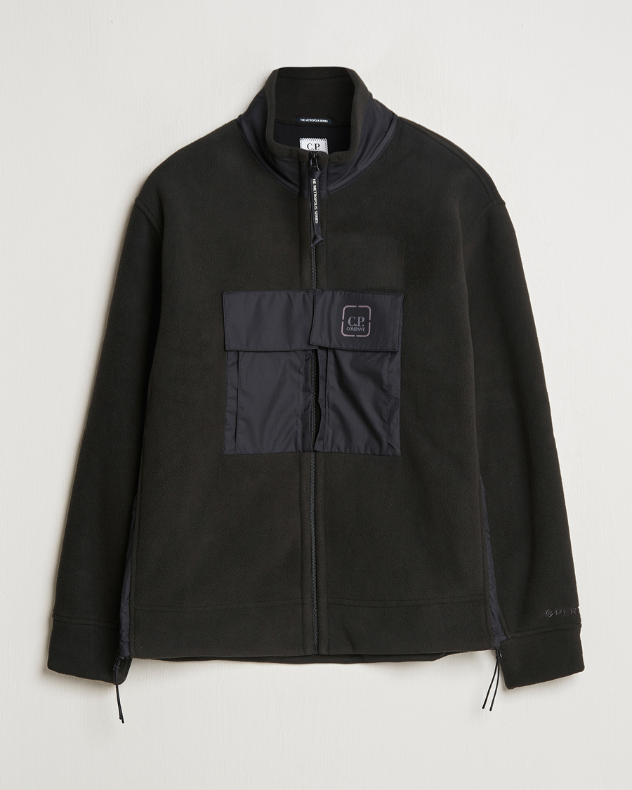 Mies | Puserot | C.P. Company | Metropolis Polar Fleece Pertex Zip Black