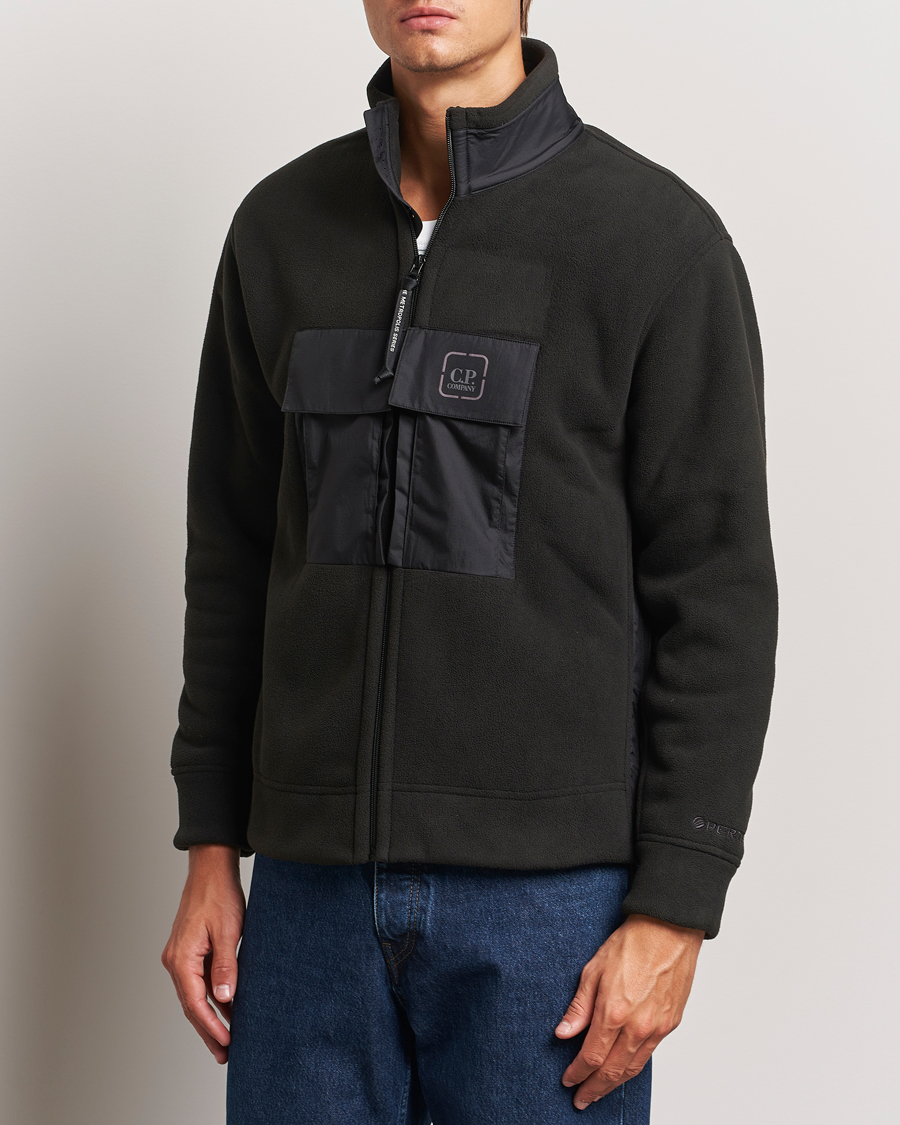 Mies | Puserot | C.P. Company | Metropolis Polar Fleece Pertex Zip Black