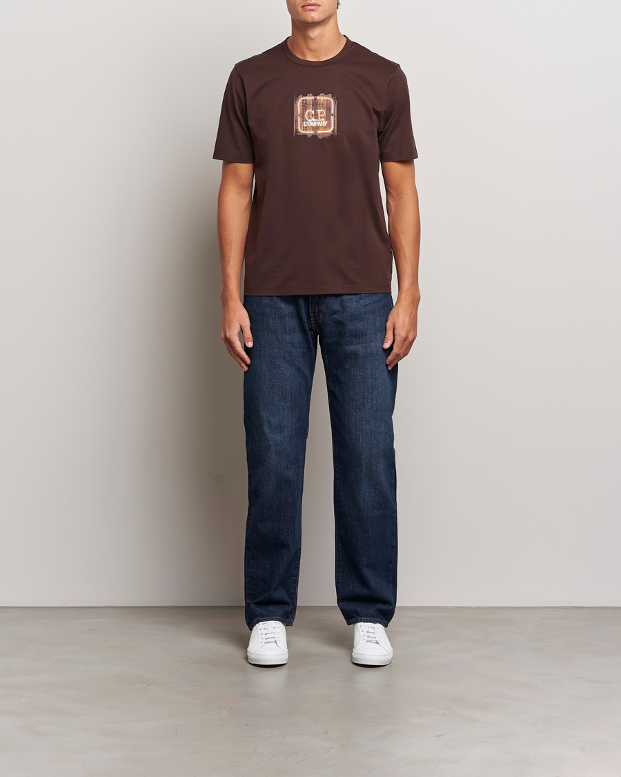 Mies | T-paidat | C.P. Company | Metropolis Mercerized Chest Logo T-Shirts Brown