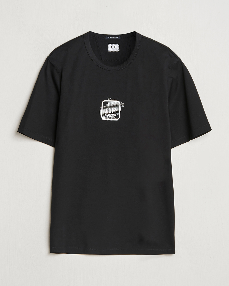 Mies | T-paidat | C.P. Company | Metropolis Mercerized Back Logo T-Shirts Black
