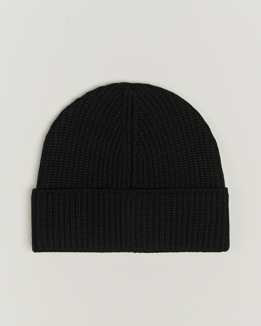 Mies | C.P. Company Metropolis Knitted Logo Beanie Black | C.P. Company | Metropolis Knitted Logo Beanie Black