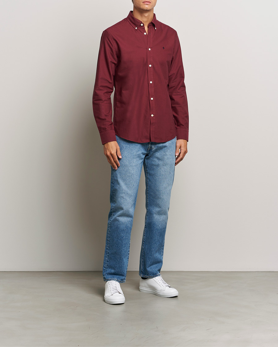 Mies | Kauluspaidat | Morris | Douglas Oxford Shirt Wine Red