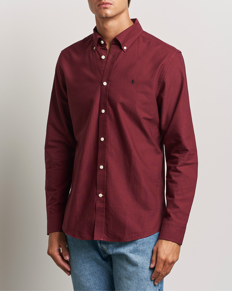 Mies | Kauluspaidat | Morris | Douglas Oxford Shirt Wine Red