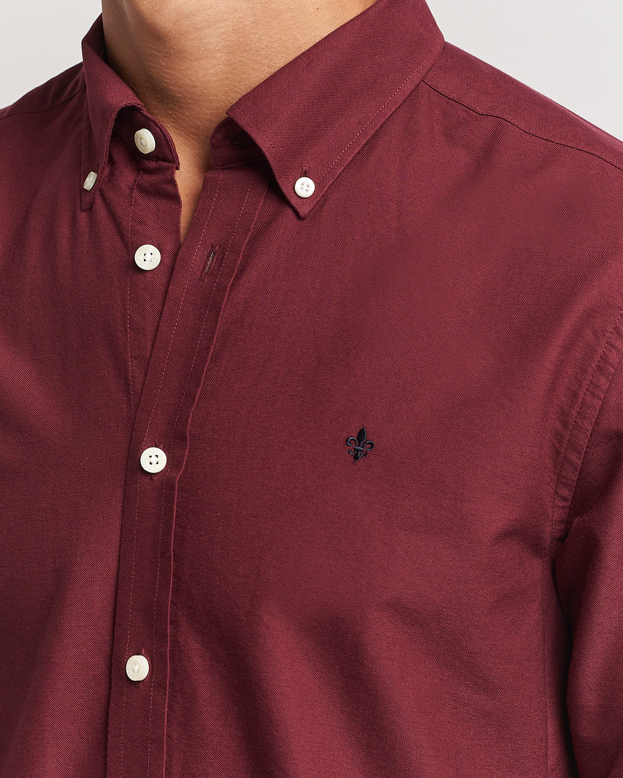 Mies | Kauluspaidat | Morris | Douglas Oxford Shirt Wine Red