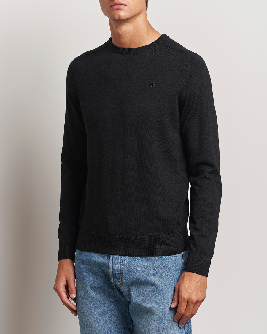 Mies | Puserot | Morris | Merino O-Neck Black