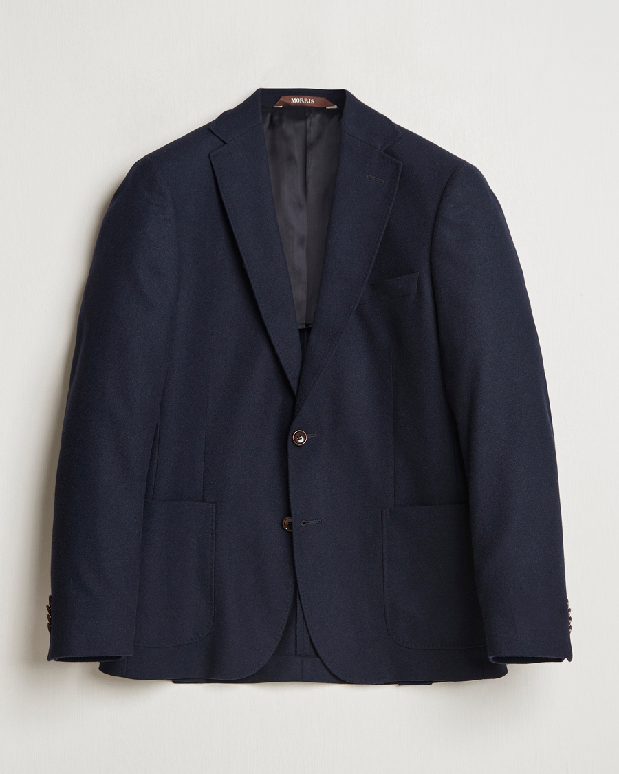 Mies | Pikkutakit | Morris | Flannel Wool Blazer Navy