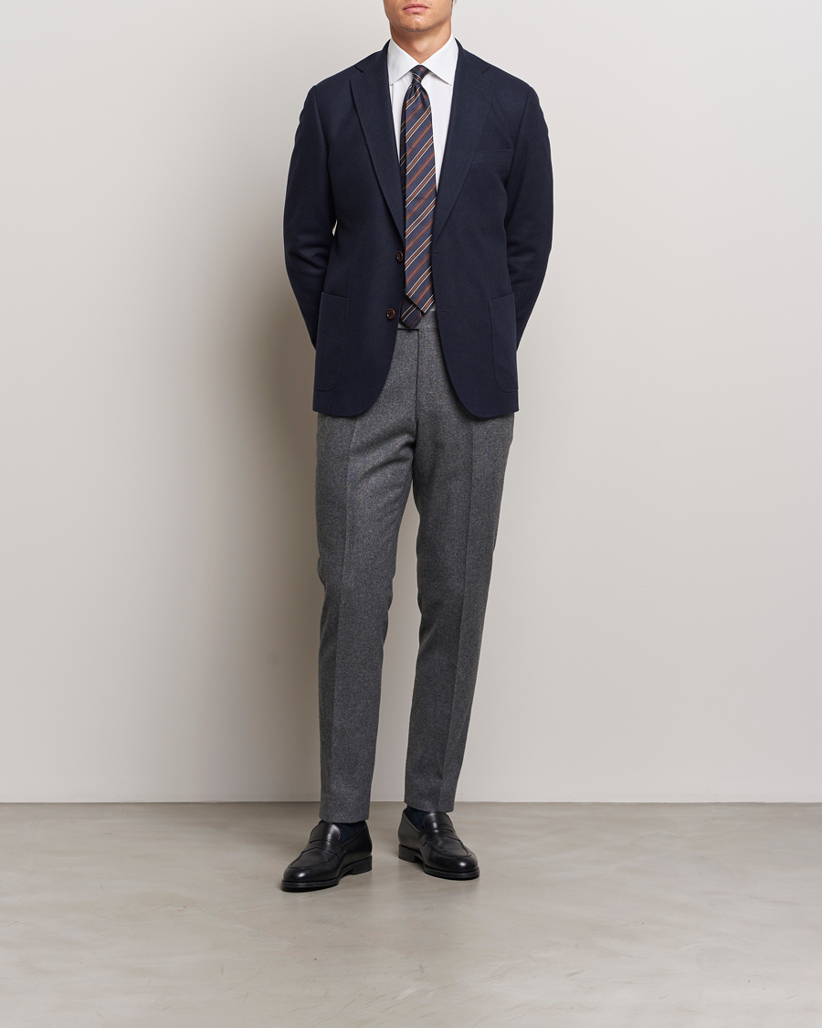 Mies | Pikkutakit | Morris | Flannel Wool Blazer Navy