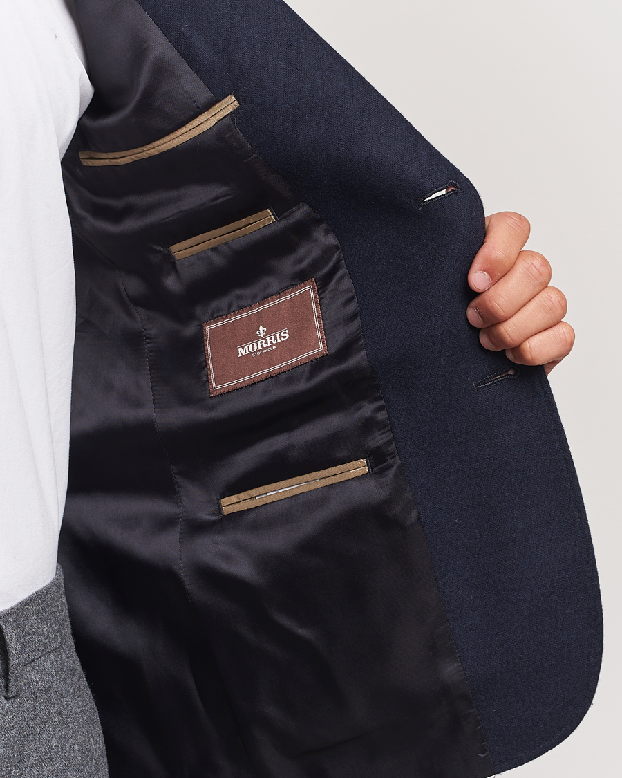 Mies | Pikkutakit | Morris | Flannel Wool Blazer Navy
