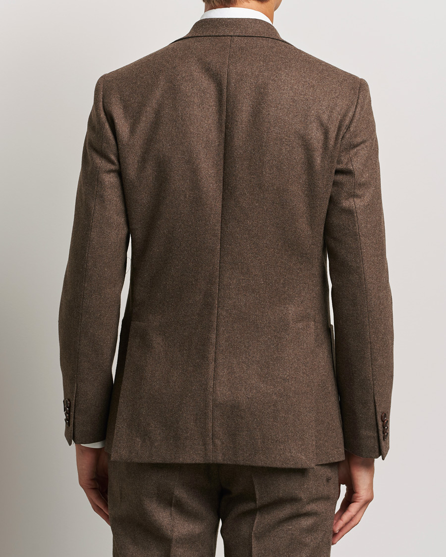 Mies | Pikkutakit | Morris | Flannel Wool Blazer Brown