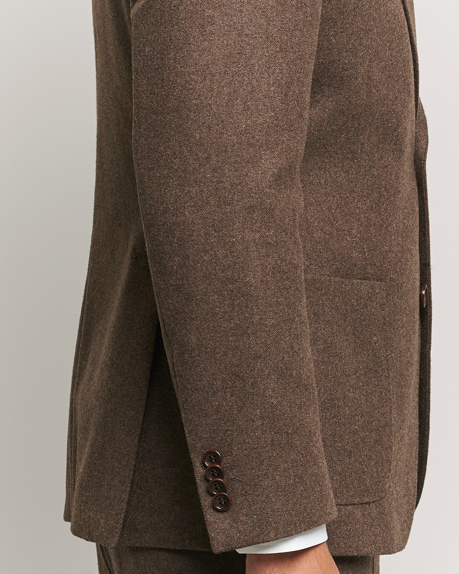 Mies | Pikkutakit | Morris | Flannel Wool Blazer Brown