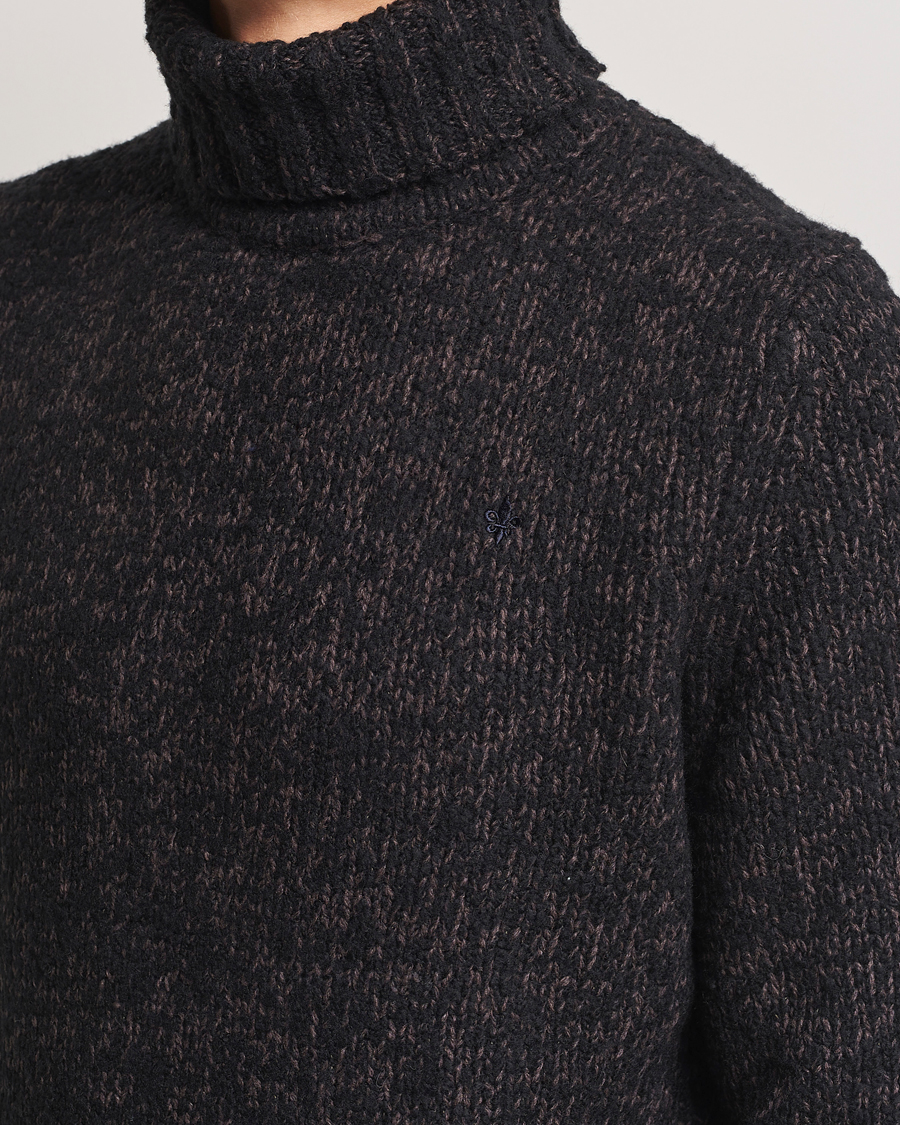 Mies | Puserot | Morris | Herbert Heavy Knitted Rollneck Brown