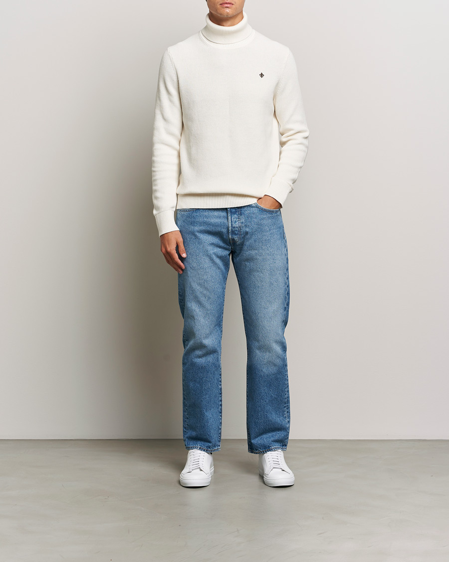Mies | Puserot | Morris | Bernard Cotton Rollneck White