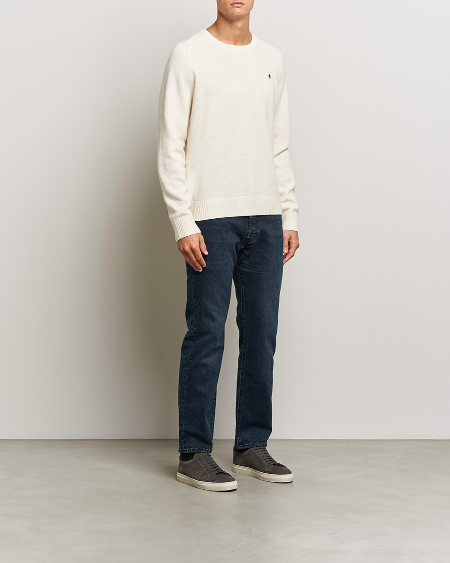 Mies | Puserot | Morris | Hertford Merino Crew Neck Off White