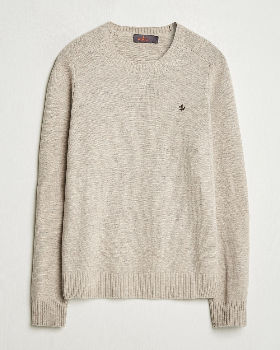 Mies | Puserot | Morris | Hertford Merino Crew Neck Khaki