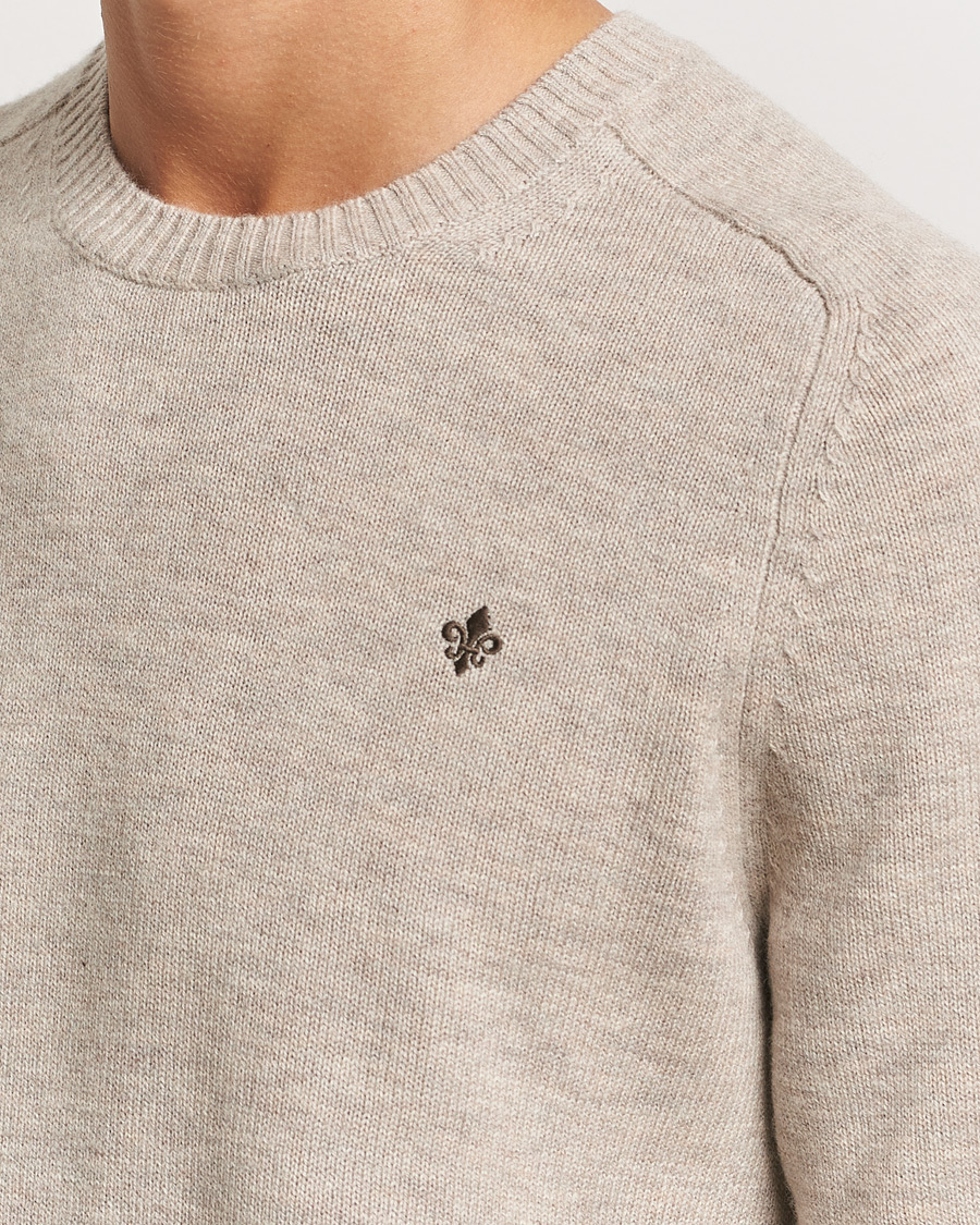 Mies | Puserot | Morris | Hertford Merino Crew Neck Khaki