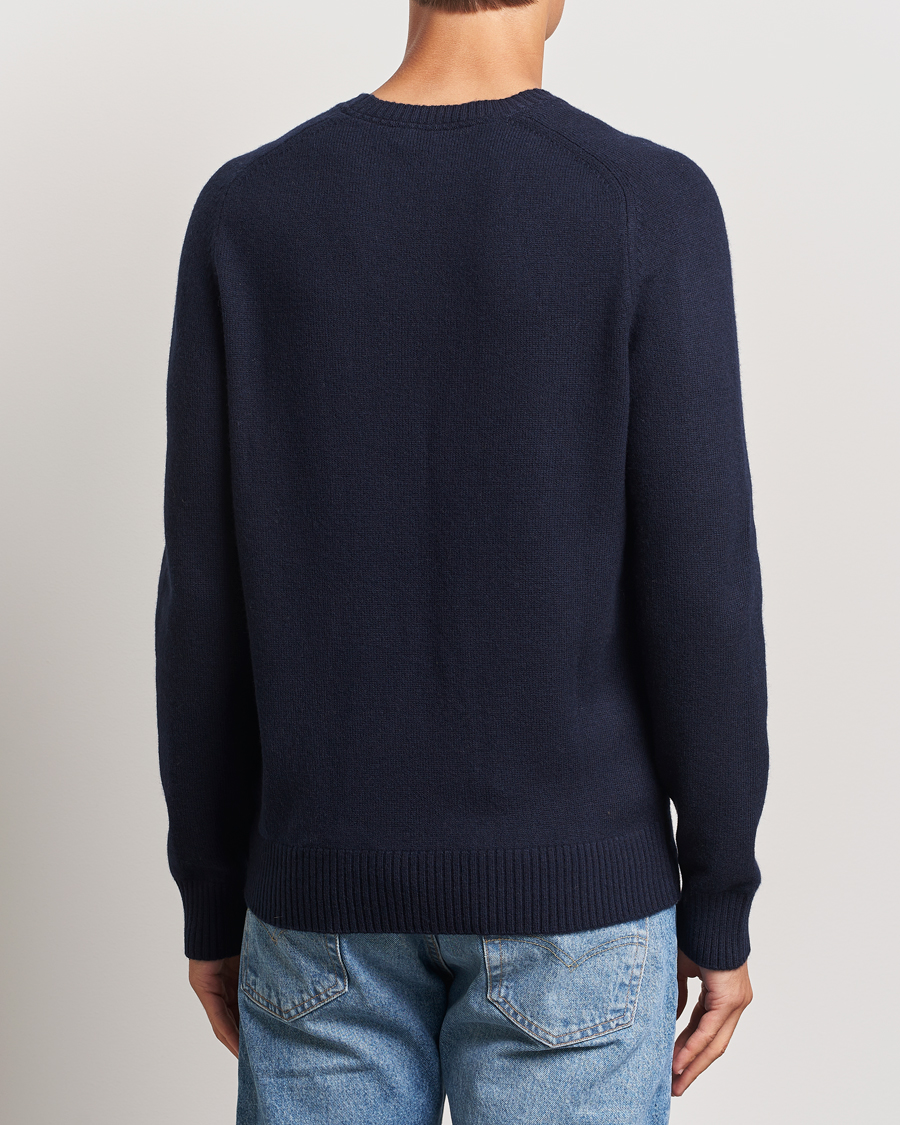 Mies | Puserot | Morris | Hertford Merino Crew Neck Navy
