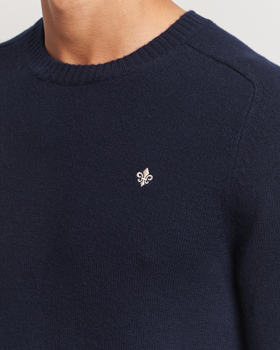 Mies | Puserot | Morris | Hertford Merino Crew Neck Navy