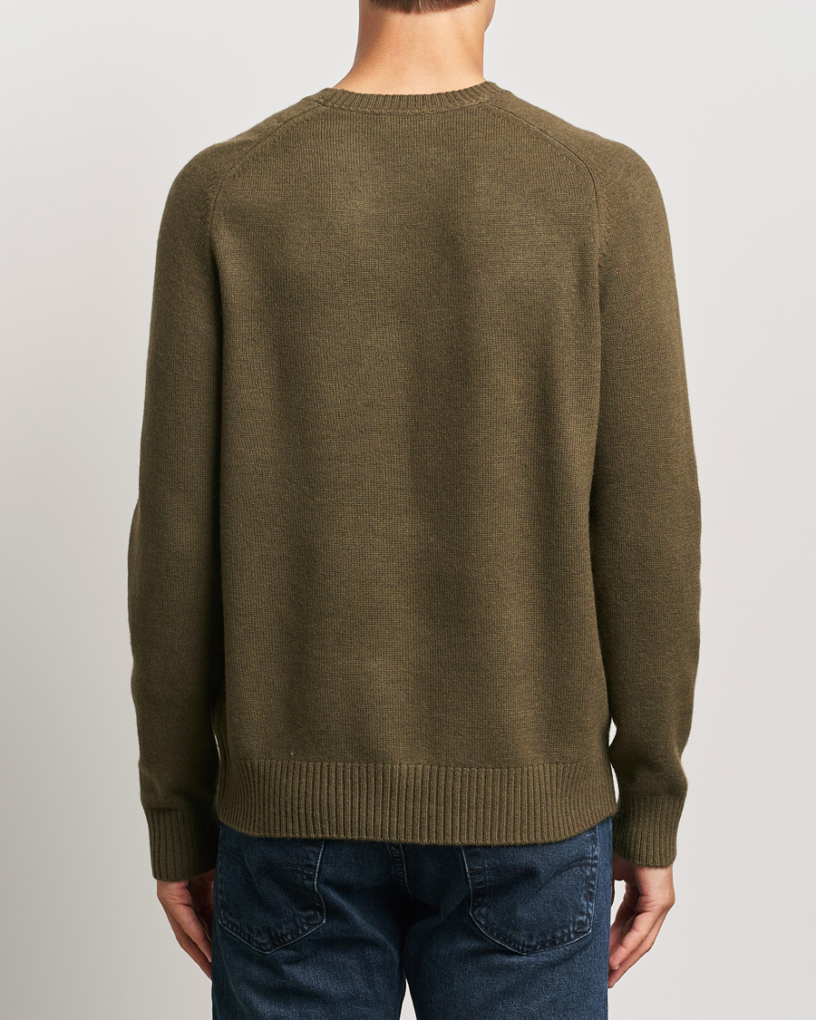 Mies | Puserot | Morris | Hertford Merino Crew Neck Olive