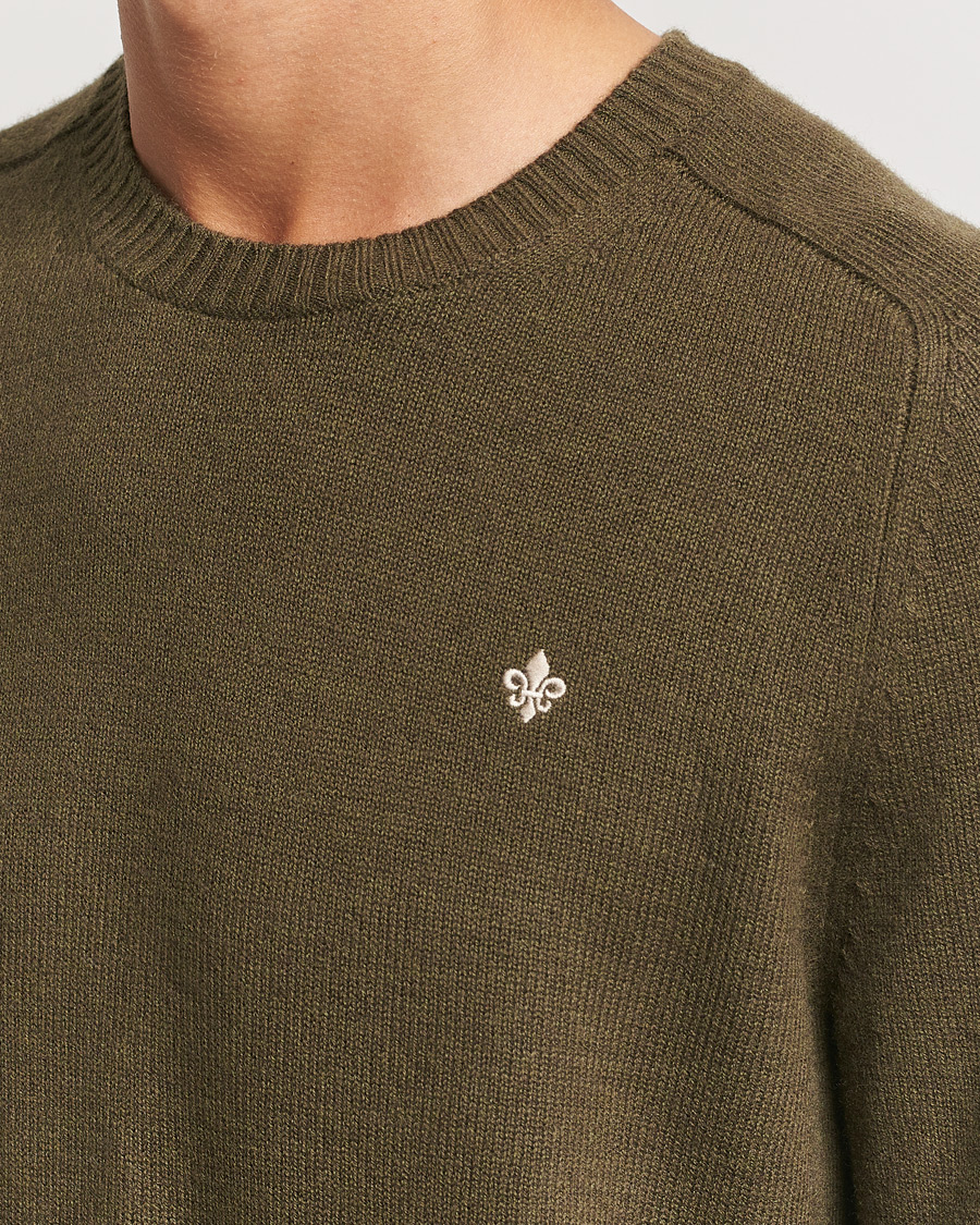 Mies | Puserot | Morris | Hertford Merino Crew Neck Olive
