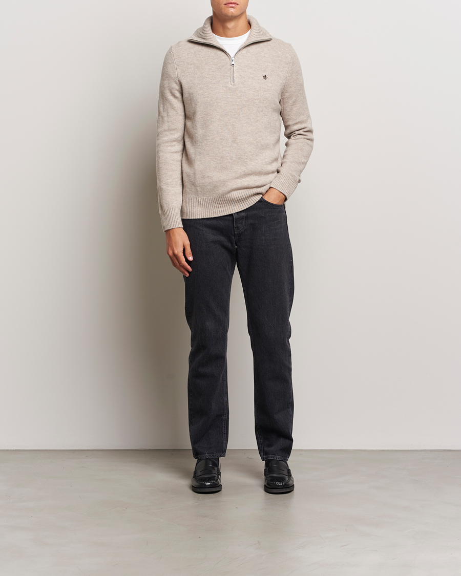 Mies | Puserot | Morris | Hertford Merino Half Zip Khaki