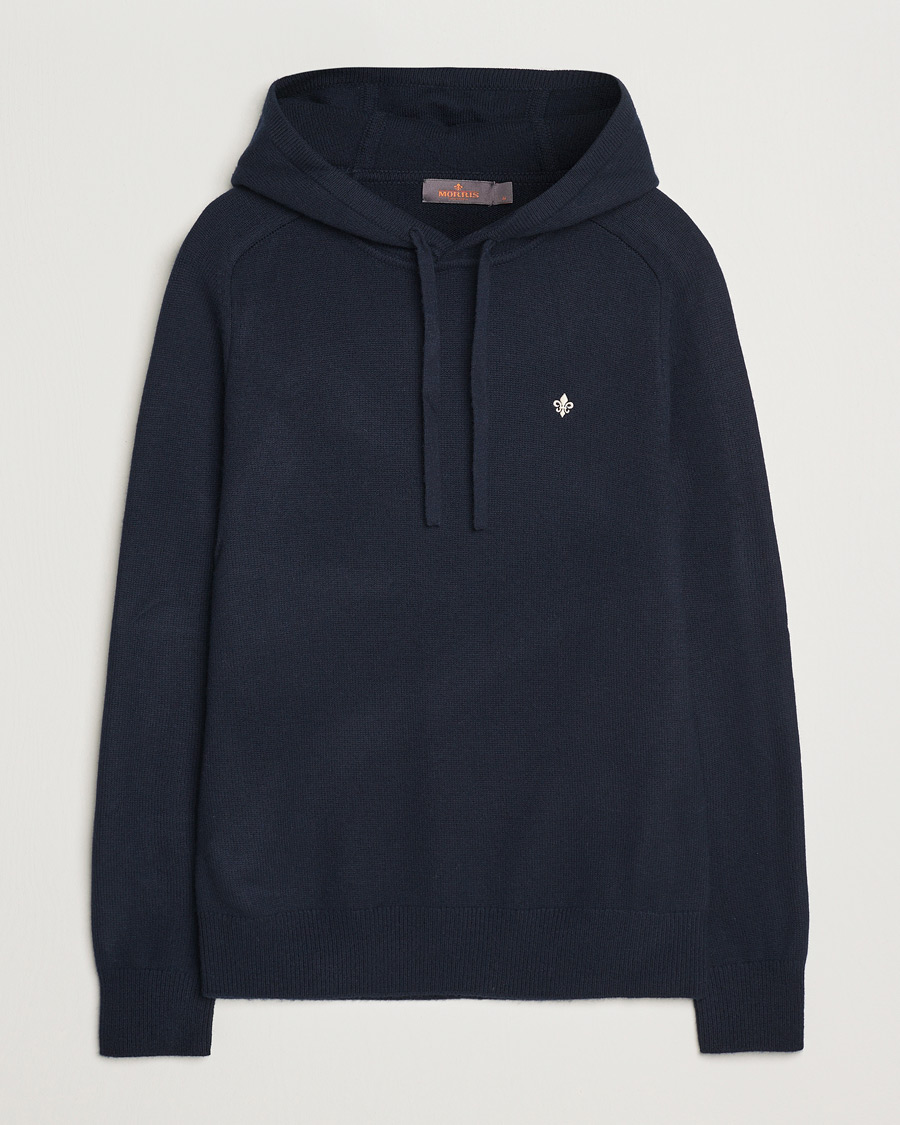 Mies | Puserot | Morris | Hertford Merino Hoodie Navy