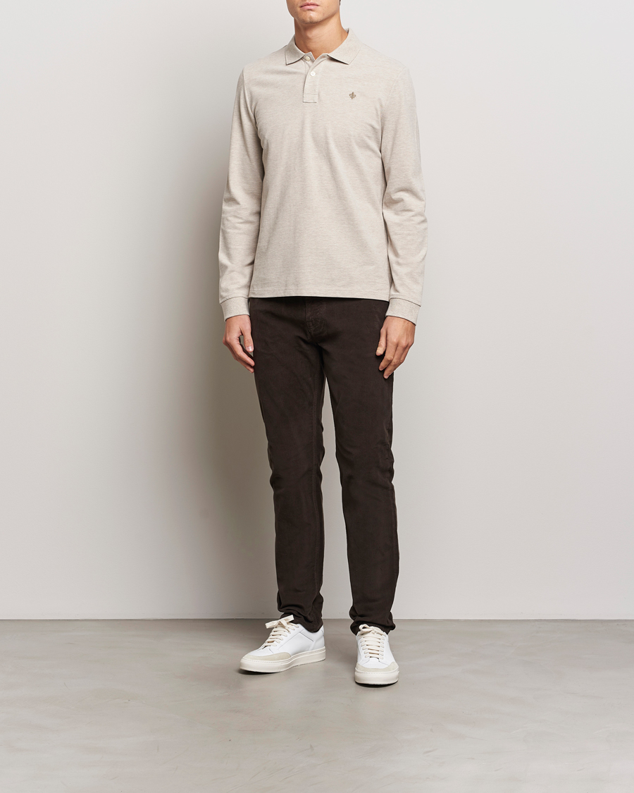 Mies | Puserot | Morris | Camden Long Sleeve Polo Khaki