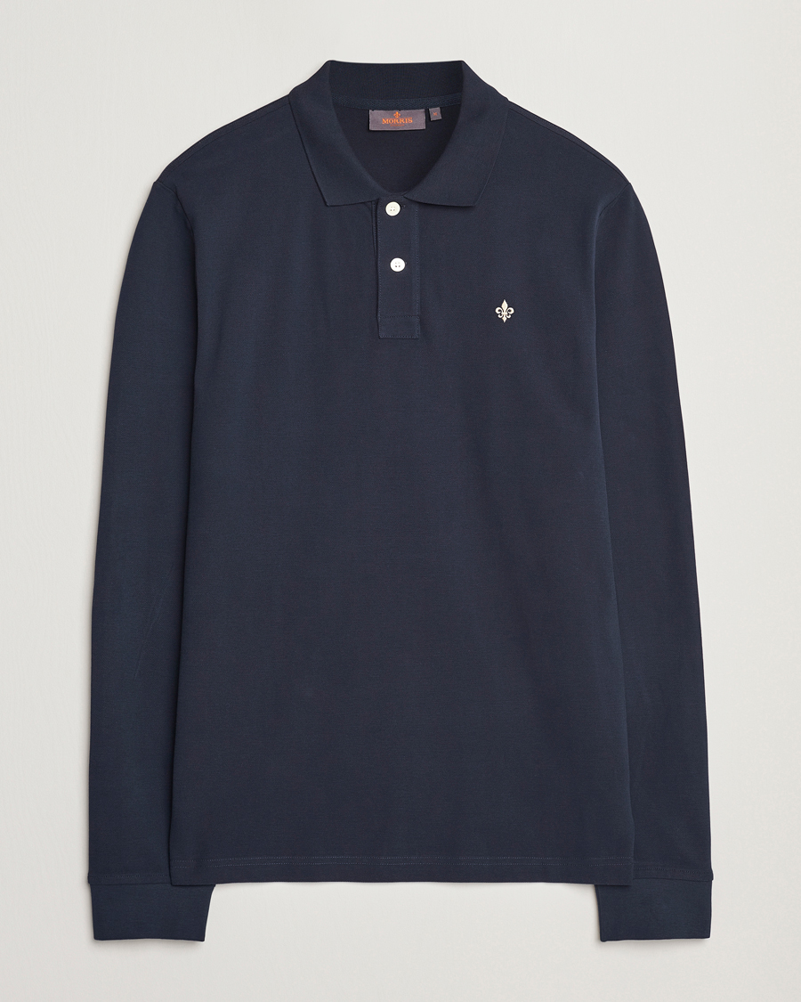 Mies | Puserot | Morris | Camden Long Sleeve Polo Blue