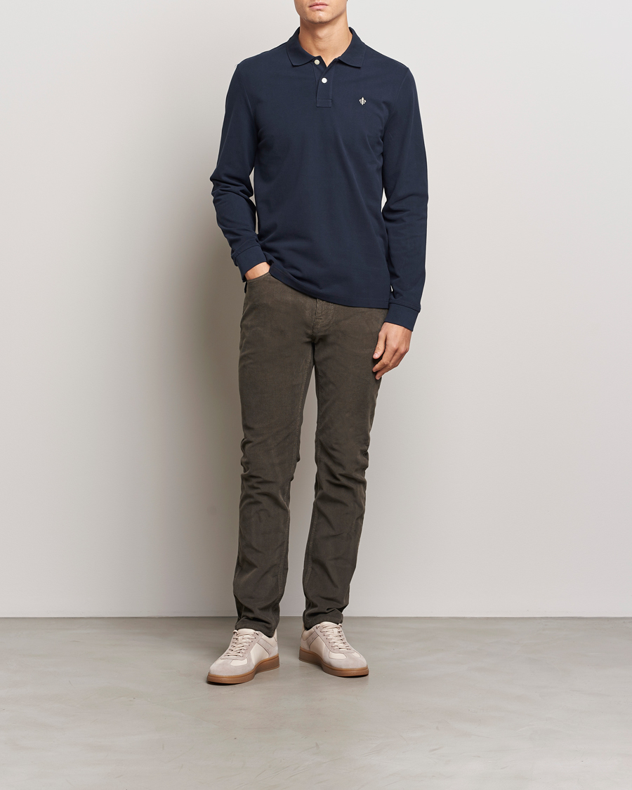 Mies | Puserot | Morris | Camden Long Sleeve Polo Blue