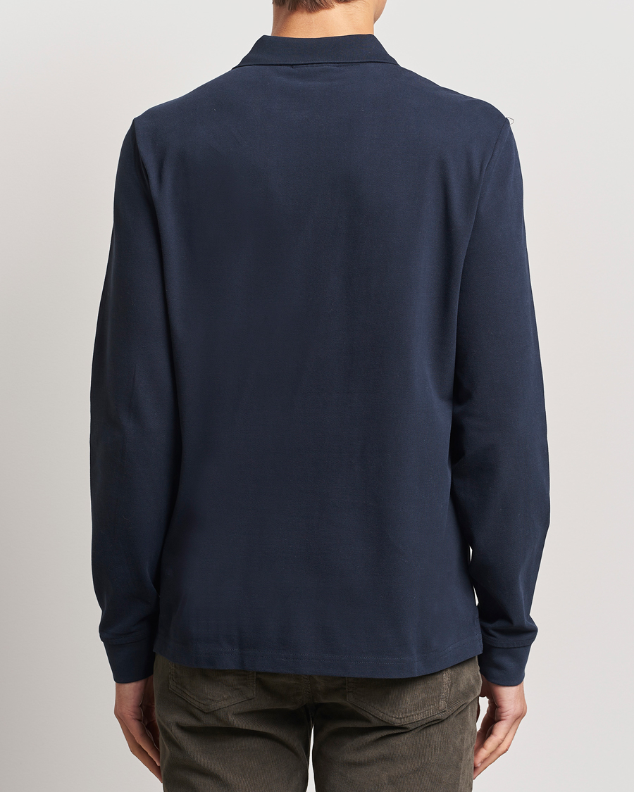 Mies | Puserot | Morris | Camden Long Sleeve Polo Blue
