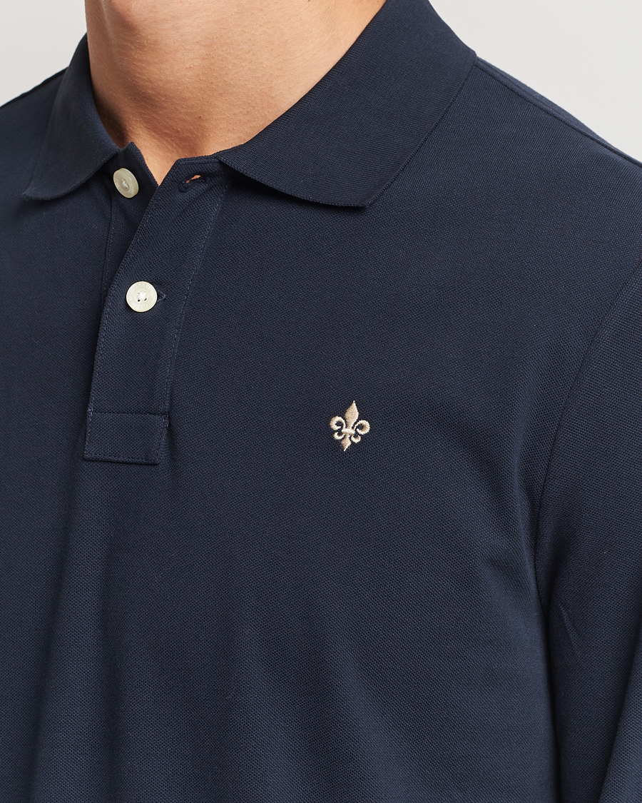 Mies | Puserot | Morris | Camden Long Sleeve Polo Blue