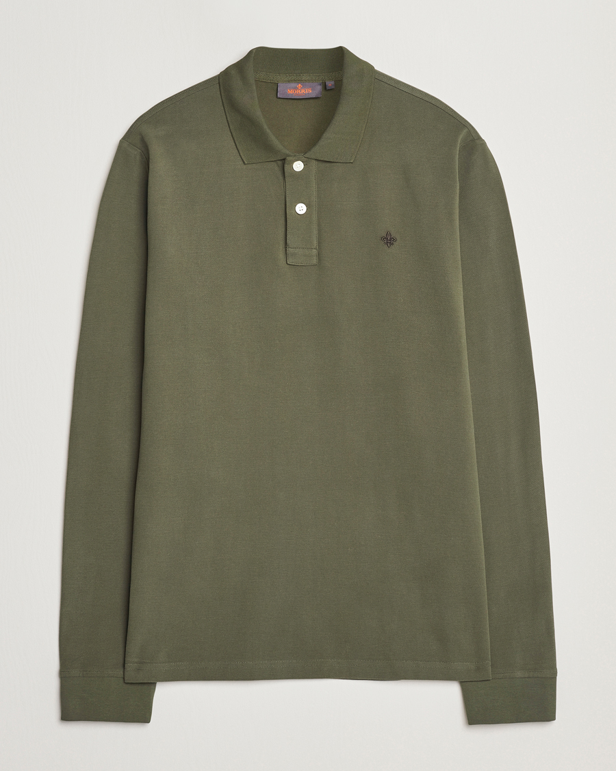 Mies | Puserot | Morris | Camden Long Sleeve Polo Olive