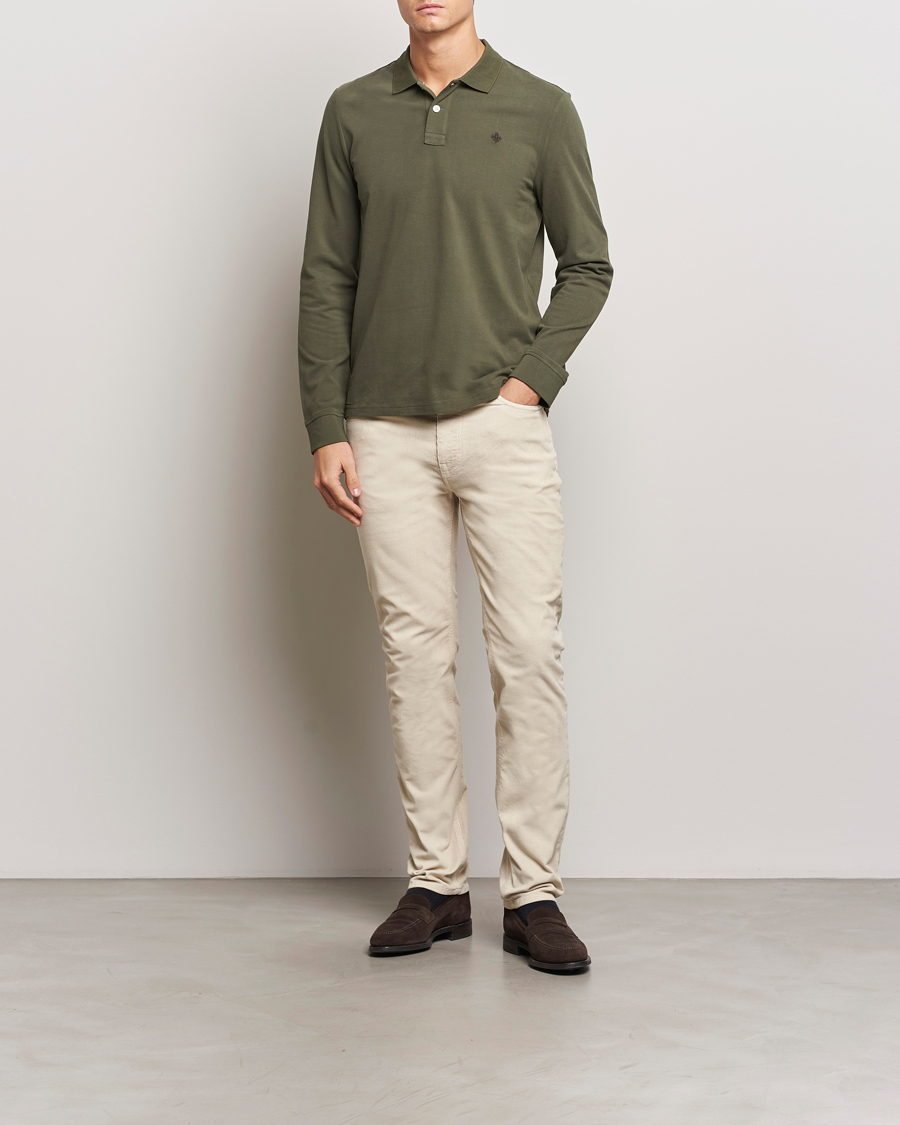 Mies | Puserot | Morris | Camden Long Sleeve Polo Olive