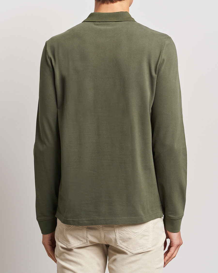 Mies | Puserot | Morris | Camden Long Sleeve Polo Olive
