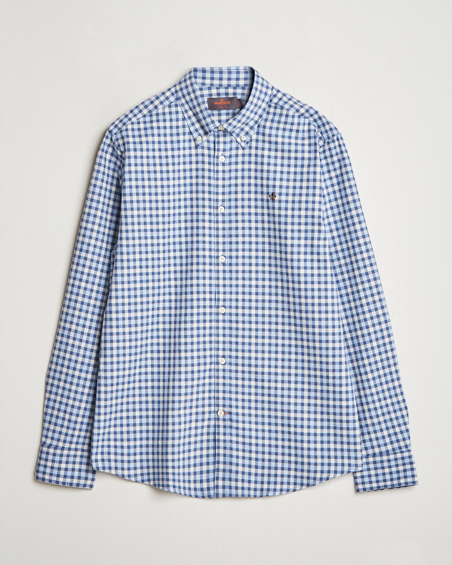 Mies | Kauluspaidat | Morris | Watts Check Flannel Shirt Blue