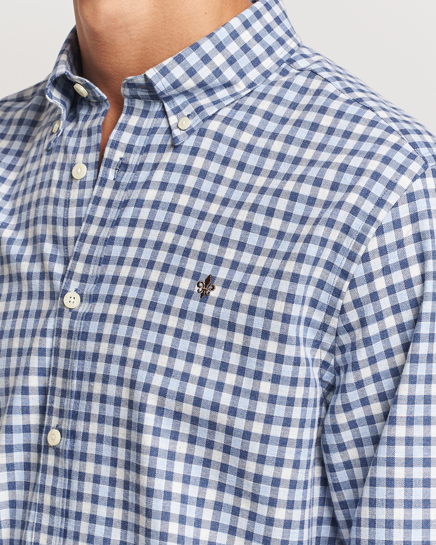 Mies | Kauluspaidat | Morris | Watts Check Flannel Shirt Blue