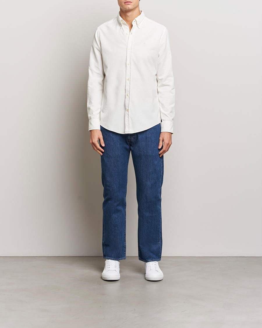 Mies | Kauluspaidat | Morris | Douglas Corduroy Shirt Off White