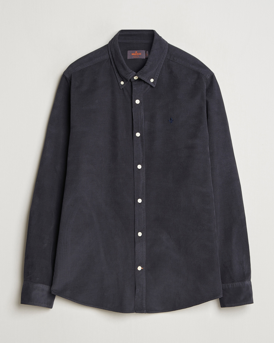 Mies | Kauluspaidat | Morris | Douglas Corduroy Shirt Navy