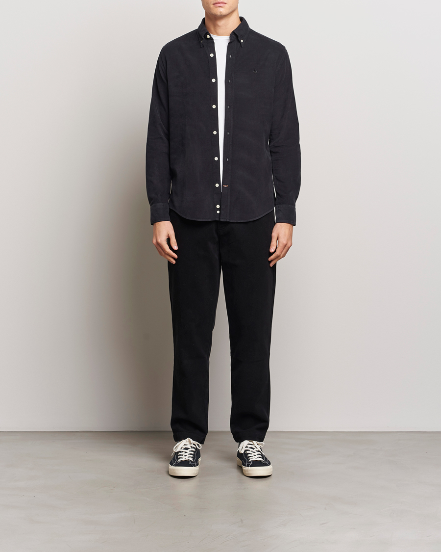 Mies | Kauluspaidat | Morris | Douglas Corduroy Shirt Grey