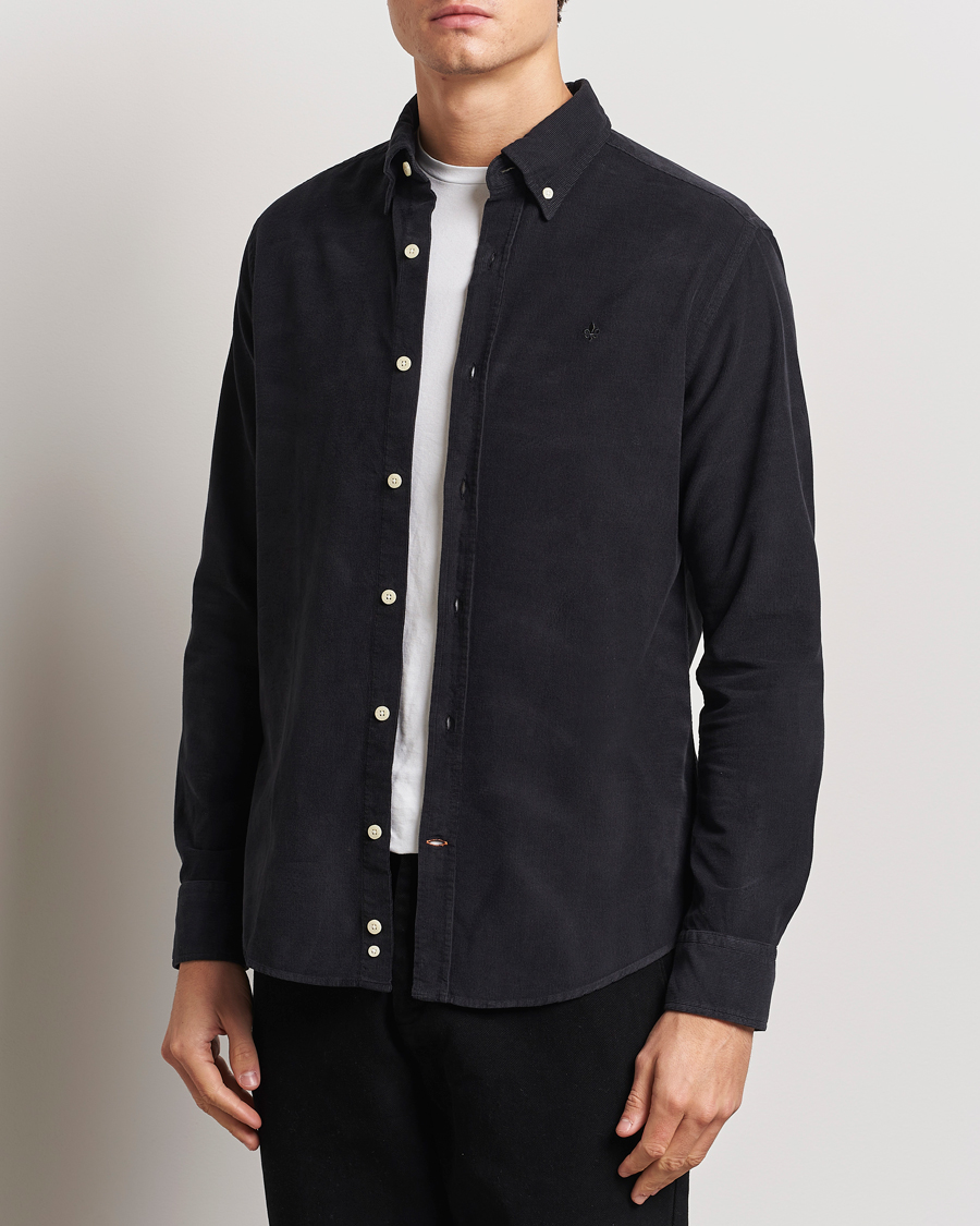 Mies | Kauluspaidat | Morris | Douglas Corduroy Shirt Grey