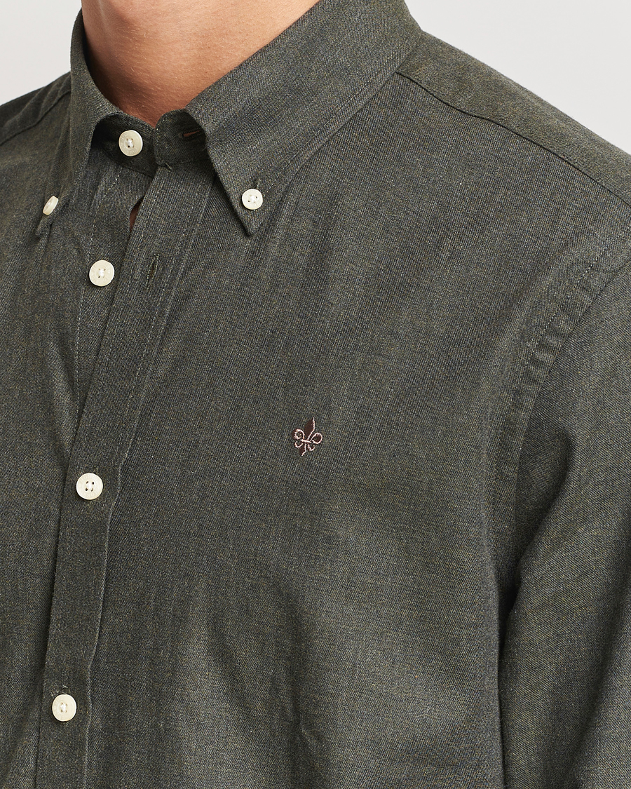 Mies | Kauluspaidat | Morris | Watts Flannel Shirt Olive