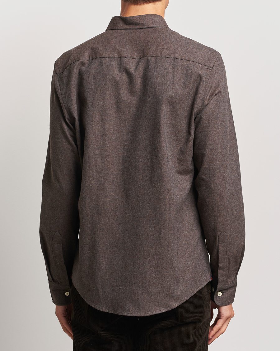 Mies | Kauluspaidat | Morris | Watts Flannel Shirt Brown