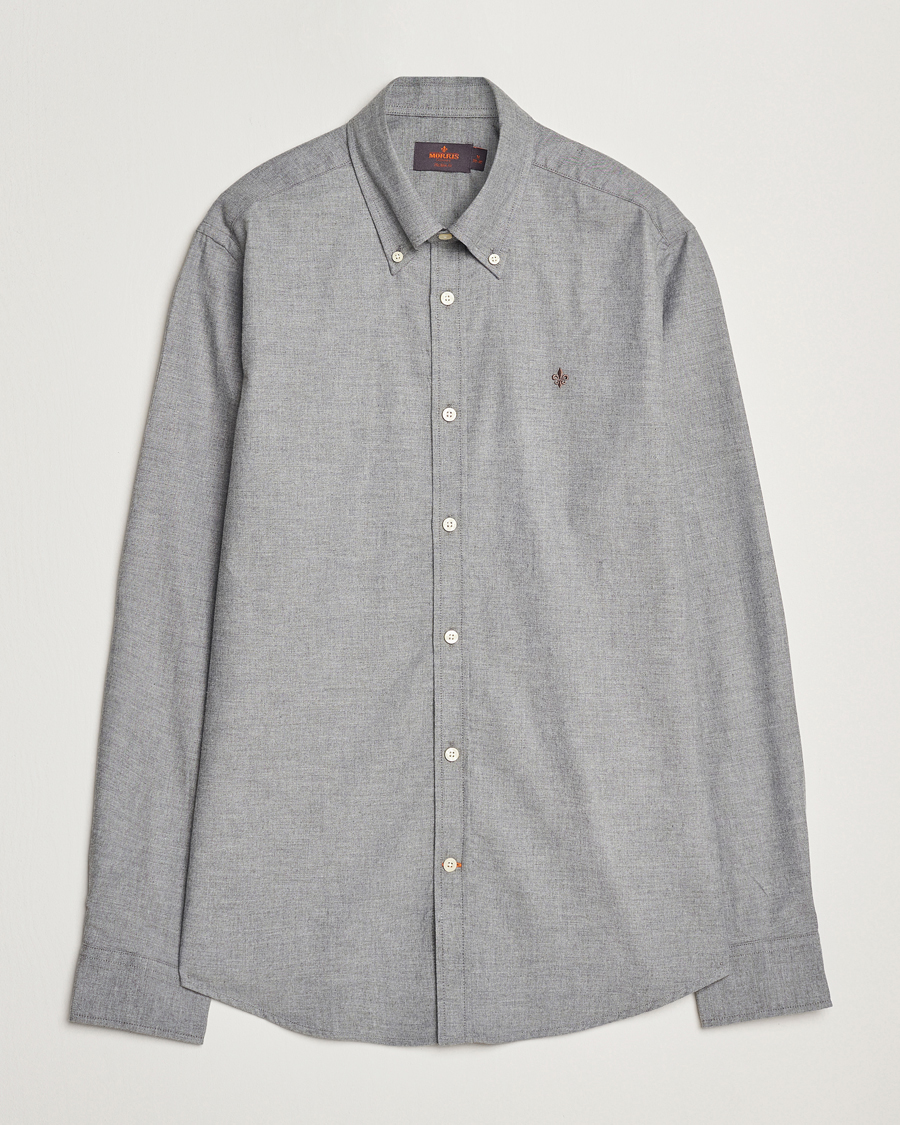 Mies | Kauluspaidat | Morris | Watts Flannel Shirt Grey