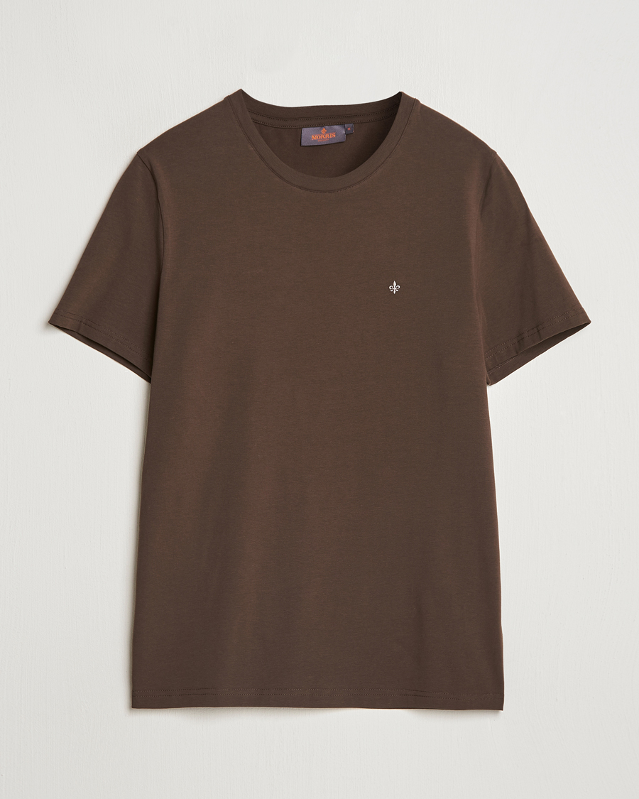 Mies | T-paidat | Morris | James Crew Neck Tee Brown