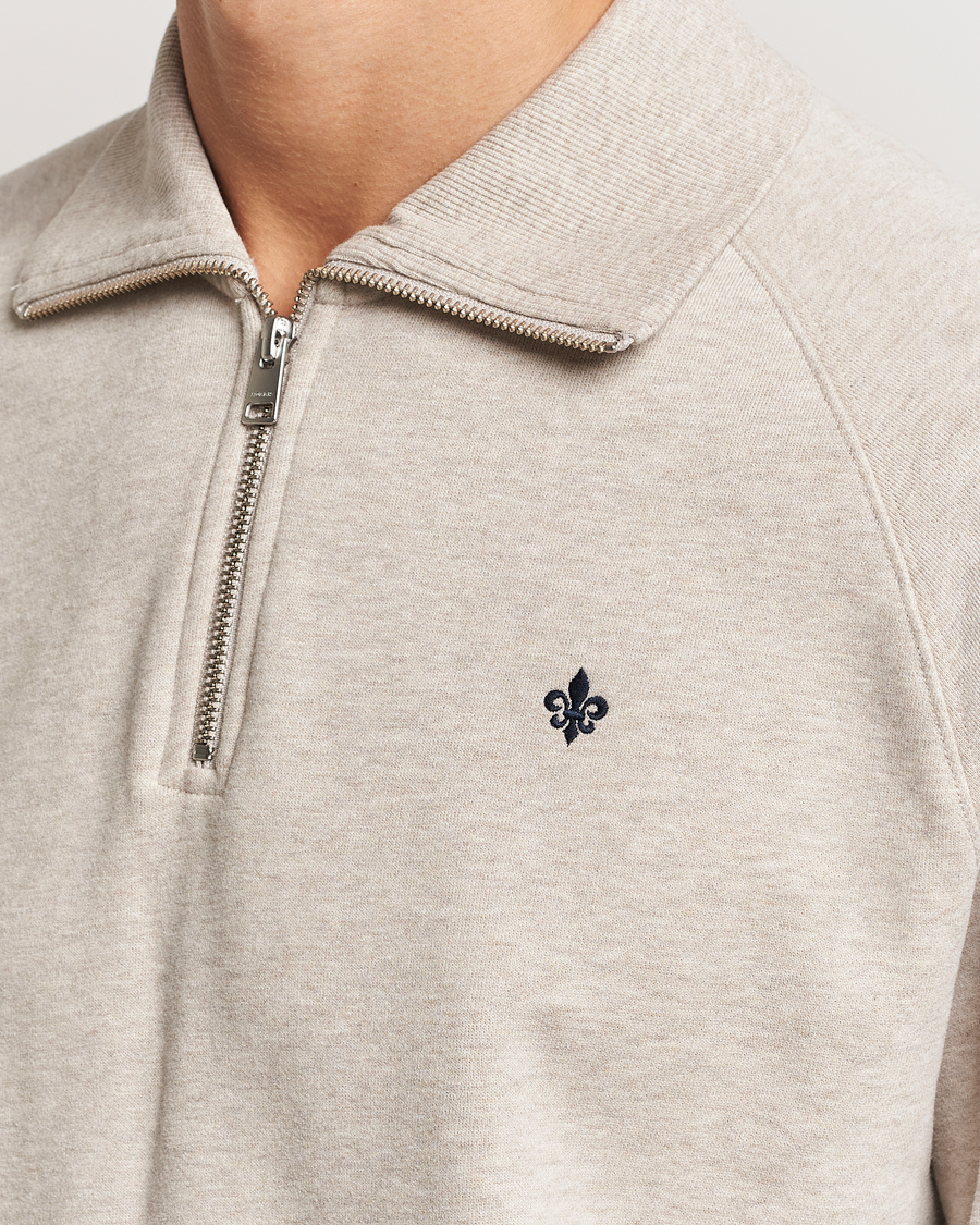 Mies | Puserot | Morris | Maryon Half Zip Sweatshirt Khaki