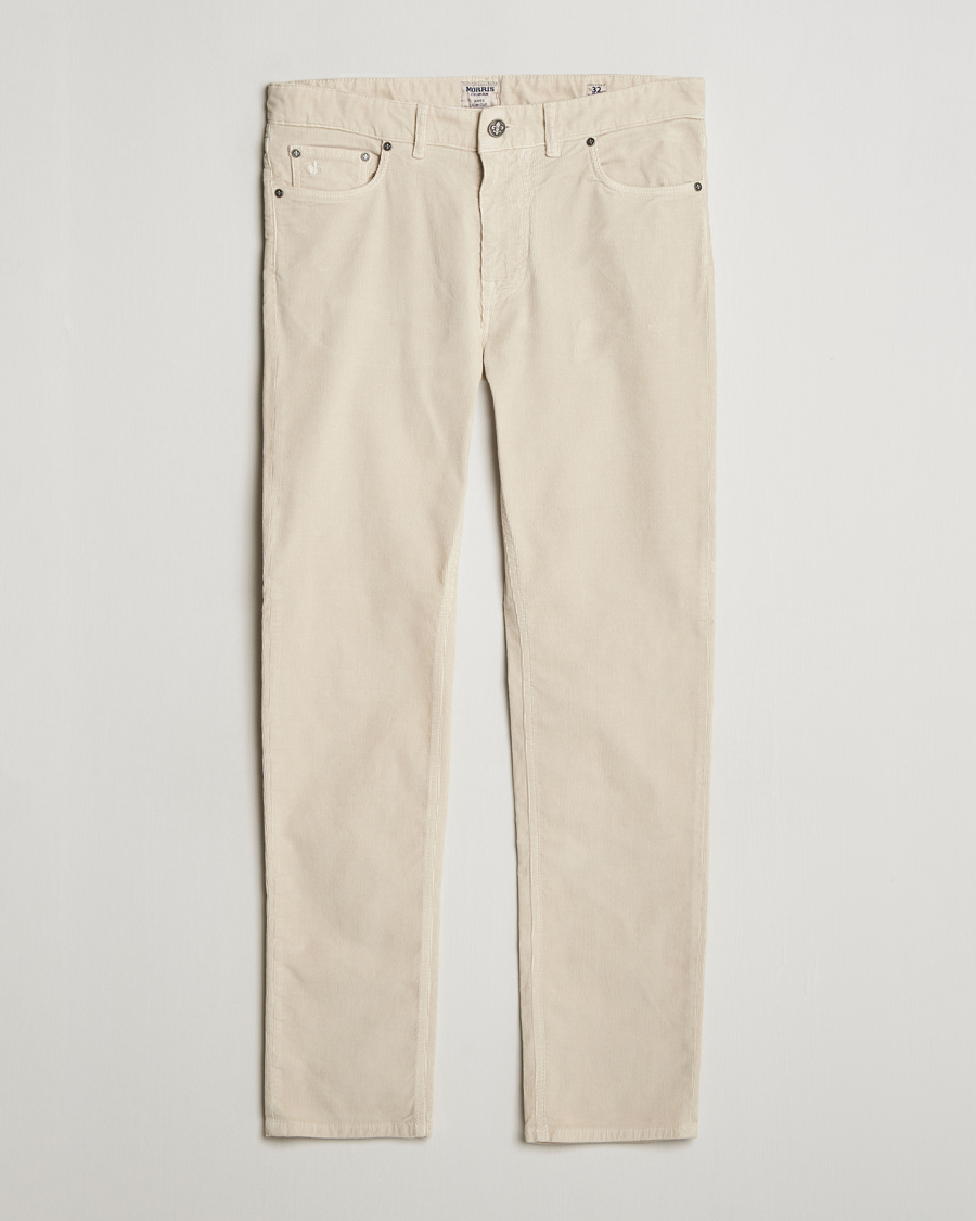 Mies | Housut | Morris | James Corduroy 5-Pocket Pant Off White