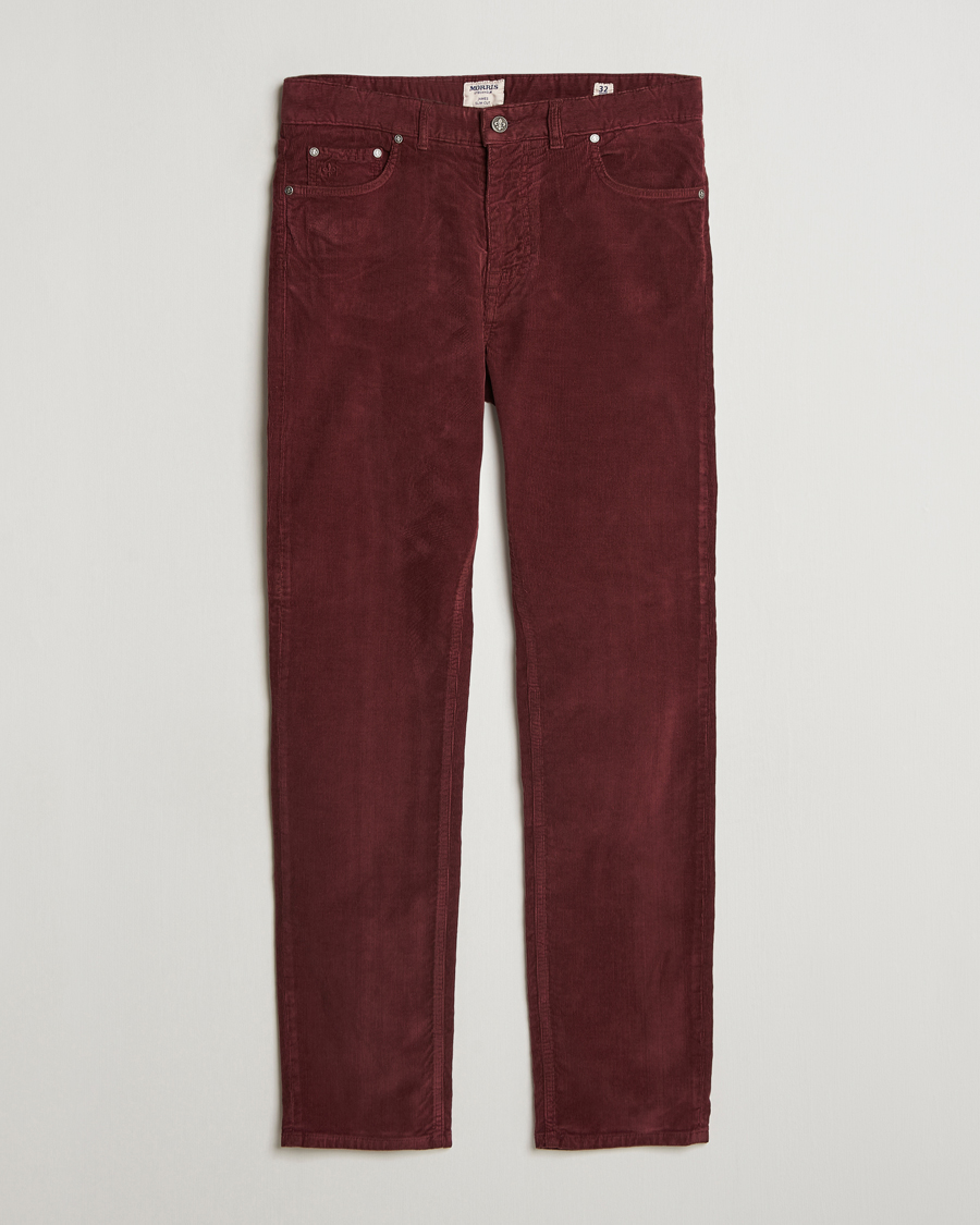Mies | Housut | Morris | James Corduroy 5-Pocket Pant Wine Red