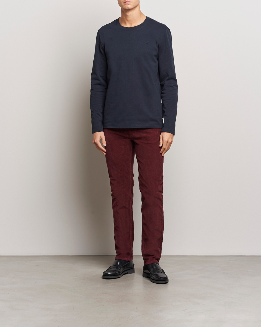 Mies | Housut | Morris | James Corduroy 5-Pocket Pant Wine Red